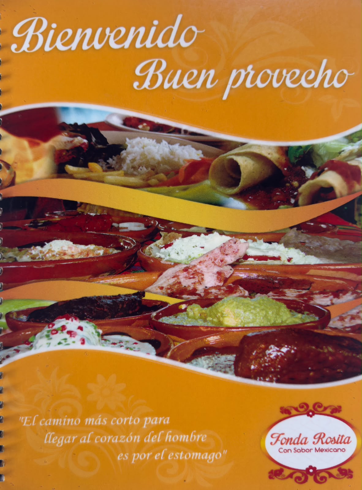 Menú Fonda Rosita — Bienvenida